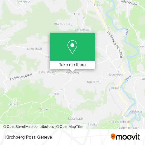 Kirchberg Post map