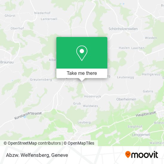 Abzw. Welfensberg map