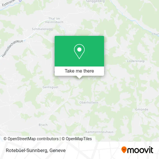 Rotebüel-Sunnberg map