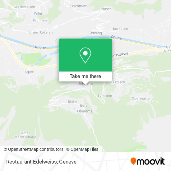 Restaurant Edelweiss map