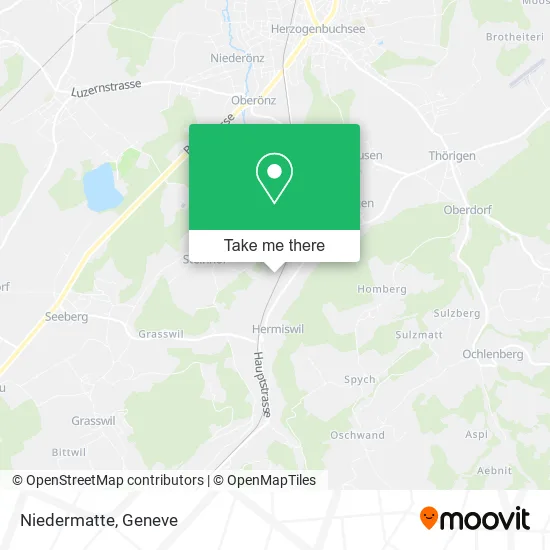 Niedermatte map