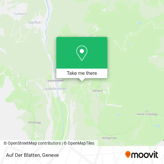Auf Der Blatten plan