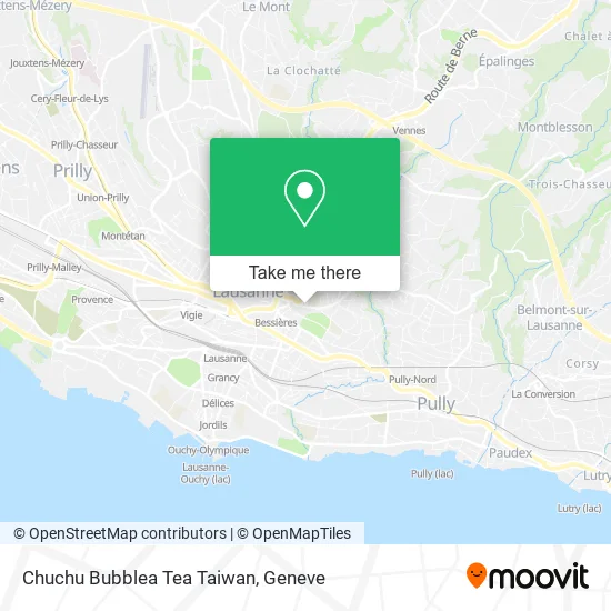 Chuchu Bubblea Tea Taiwan map