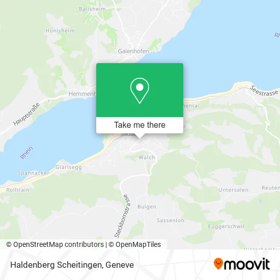 Haldenberg Scheitingen map