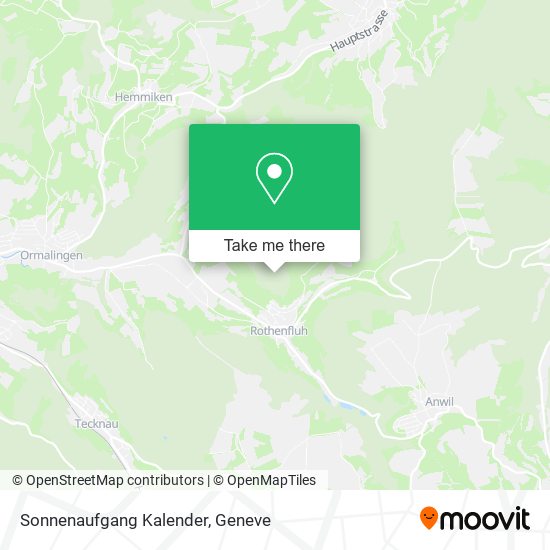 Sonnenaufgang Kalender map