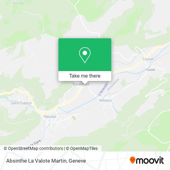 Absinthe La Valote Martin map