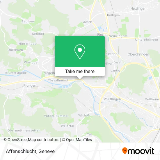 Affenschlucht map