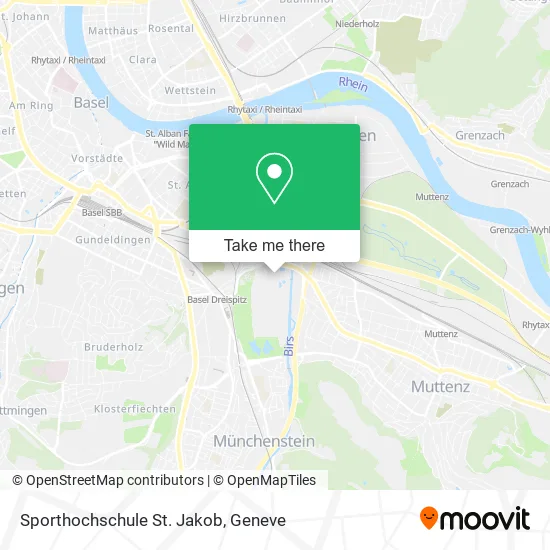 Sporthochschule St. Jakob map