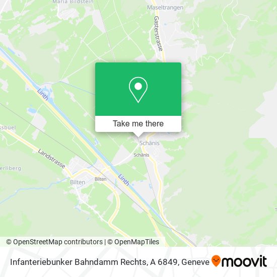 Infanteriebunker Bahndamm Rechts, A 6849 map