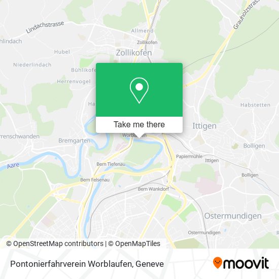 Pontonierfahrverein Worblaufen map