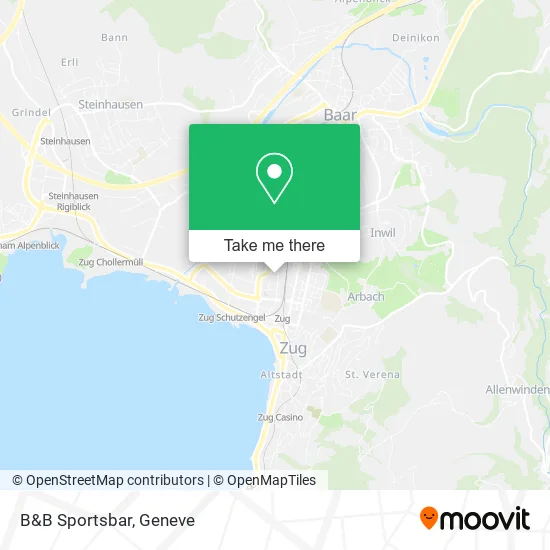 B&B Sportsbar map