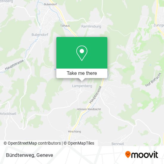 Bündtenweg map