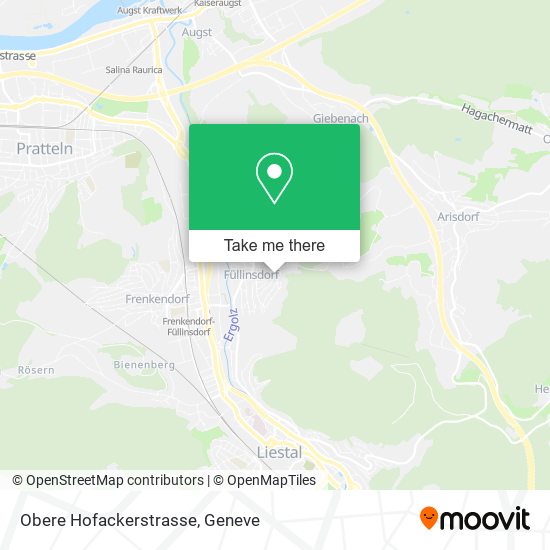 Obere Hofackerstrasse map