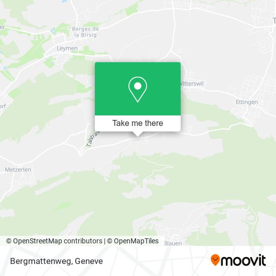 Bergmattenweg map