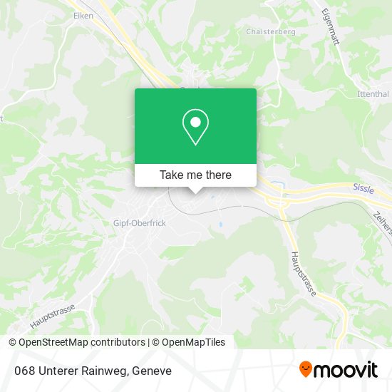 068 Unterer Rainweg Karte