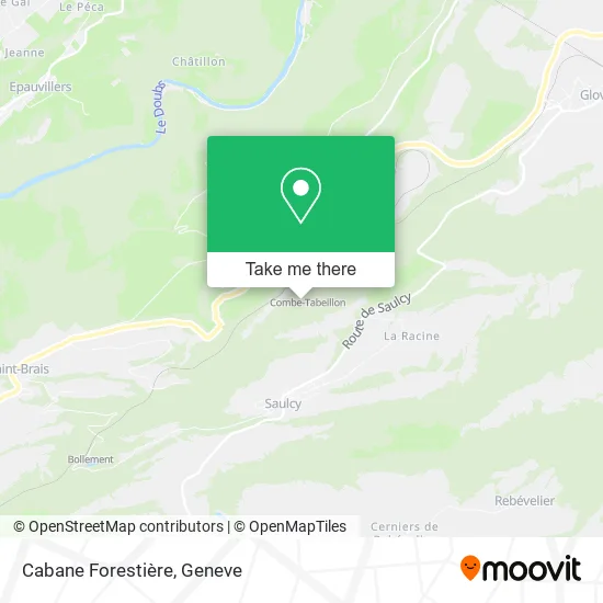 Cabane Forestière map