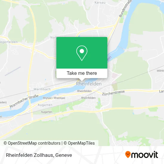 Rheinfelden Zollhaus map