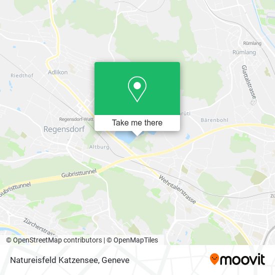 Natureisfeld Katzensee map