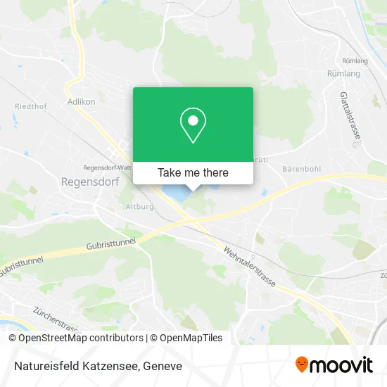 Natureisfeld Katzensee map