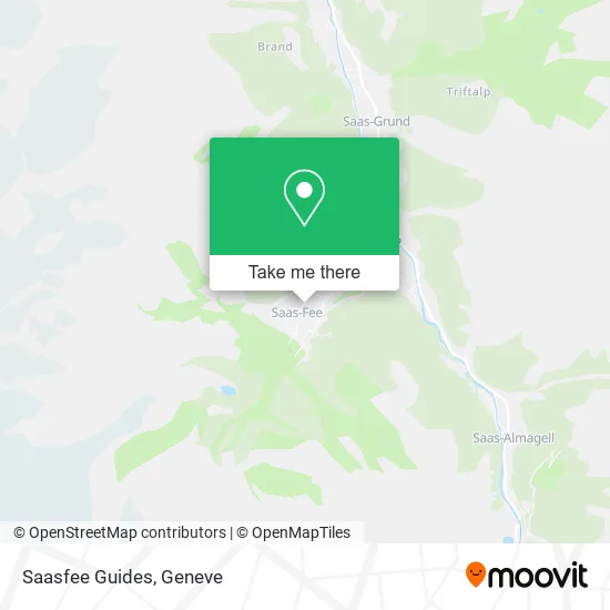 Saasfee Guides map