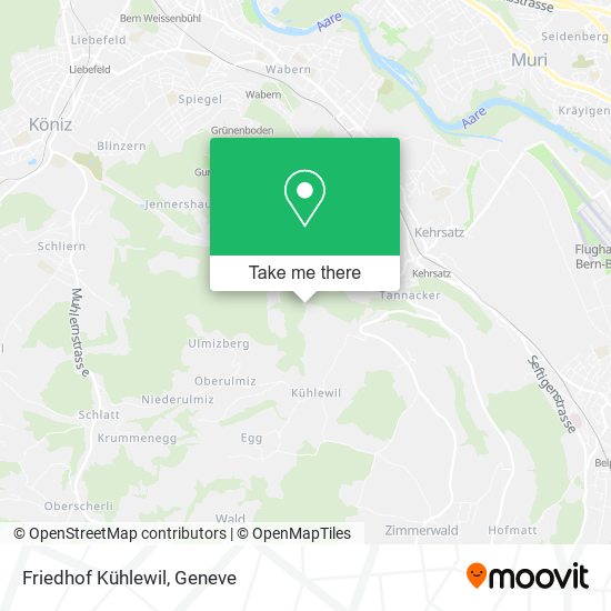Friedhof Kühlewil map