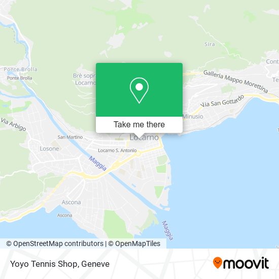 Yoyo Tennis Shop map