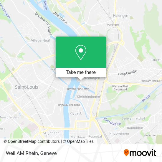 Weil AM Rhein map