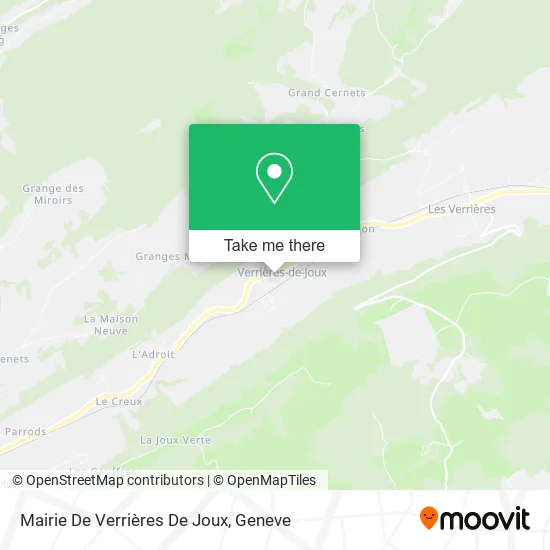 Mairie De Verrières De Joux map