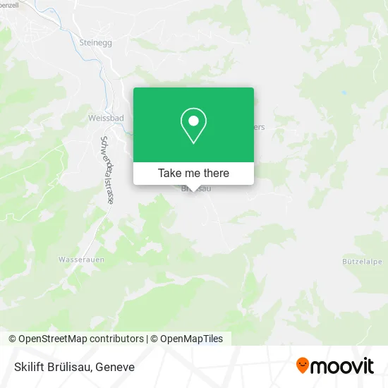 Skilift Brülisau map