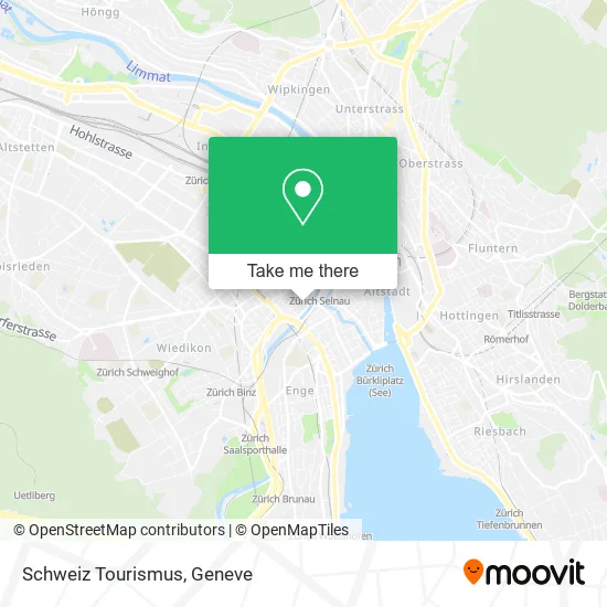 Schweiz Tourismus map