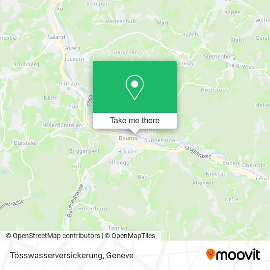 Tösswasserversickerung map