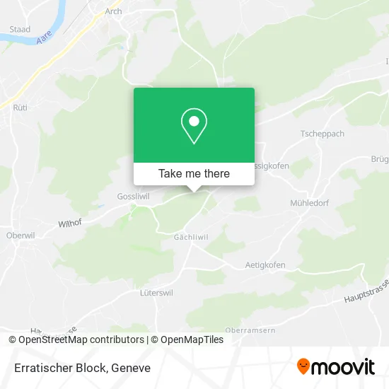 Erratischer Block map