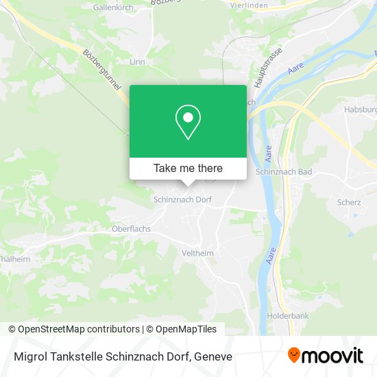 Migrol Tankstelle Schinznach Dorf map