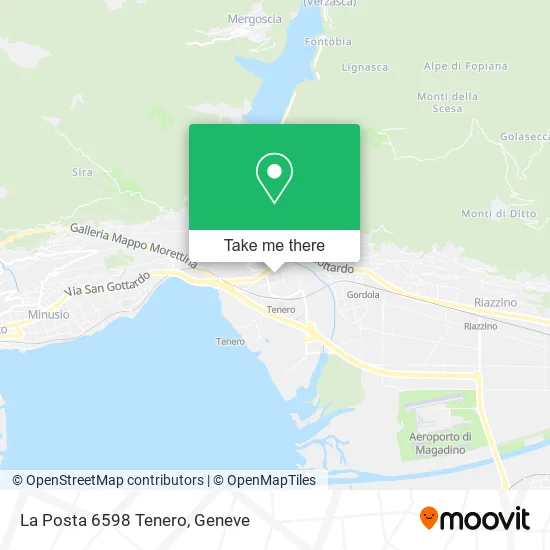 La Posta 6598 Tenero map