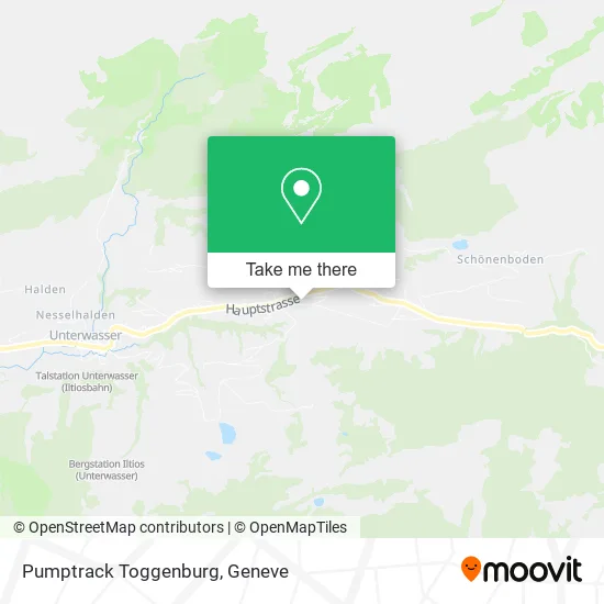 Pumptrack Toggenburg map