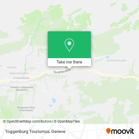 Toggenburg Tourismus map