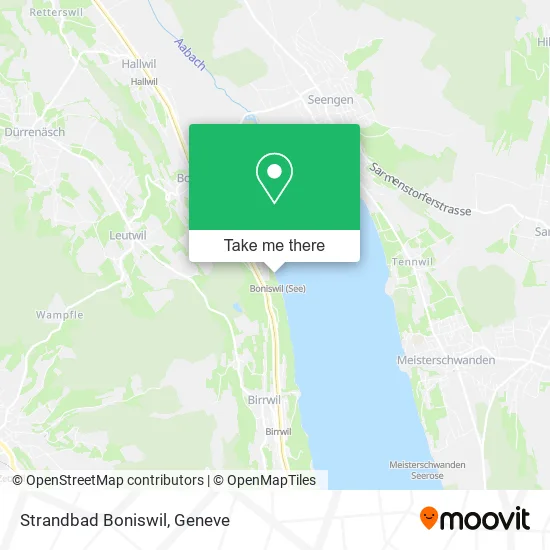 Strandbad Boniswil map
