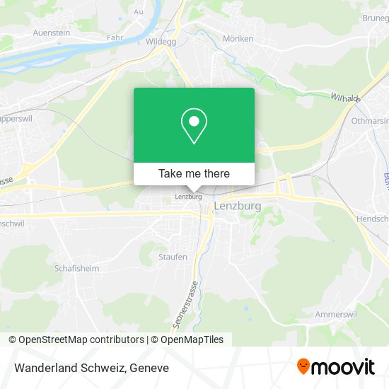 Wanderland Schweiz map