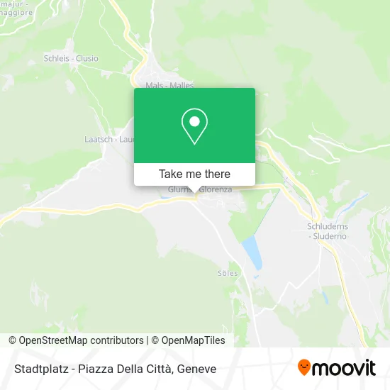 Stadtplatz - Piazza Della Città map