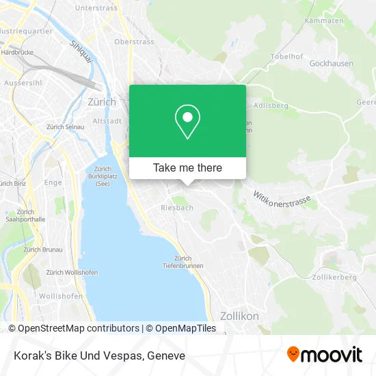 Korak's Bike Und Vespas map