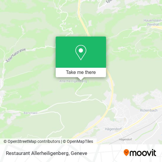 Restaurant Allerheiligenberg map