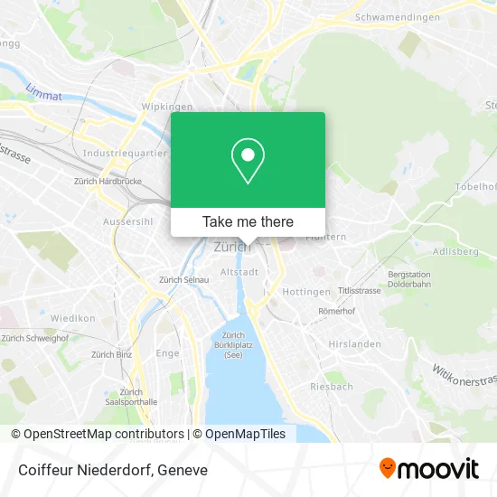 Coiffeur Niederdorf map