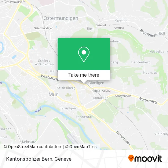 Kantonspolizei Bern map