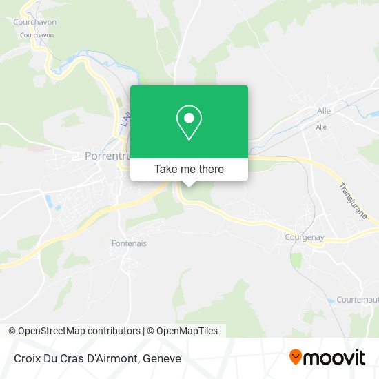 Croix Du Cras D'Airmont map