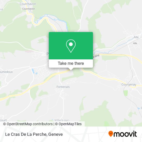 Le Cras De La Perche map