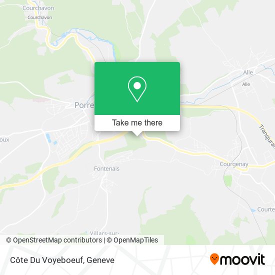 Côte Du Voyeboeuf map