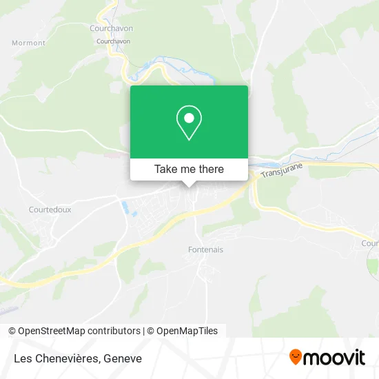 Les Chenevières map