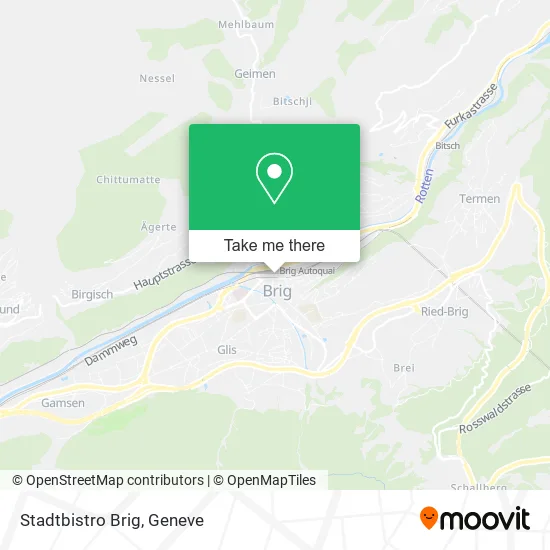 Stadtbistro Brig map