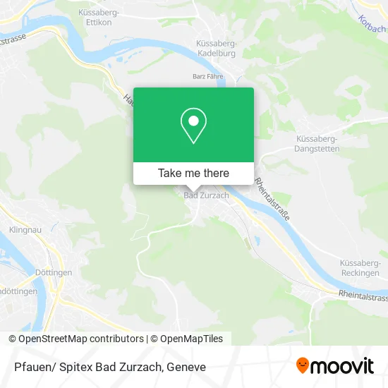 Pfauen/ Spitex Bad Zurzach map