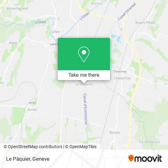 Le Pâquier map